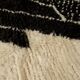 Traditional black and white Berber rug from the Oued Zam, size 140 x 260 cm