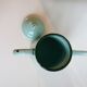 Cafetière émaillée vert d'eau