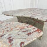 Table basse "Grain de café" en marbre, 1970