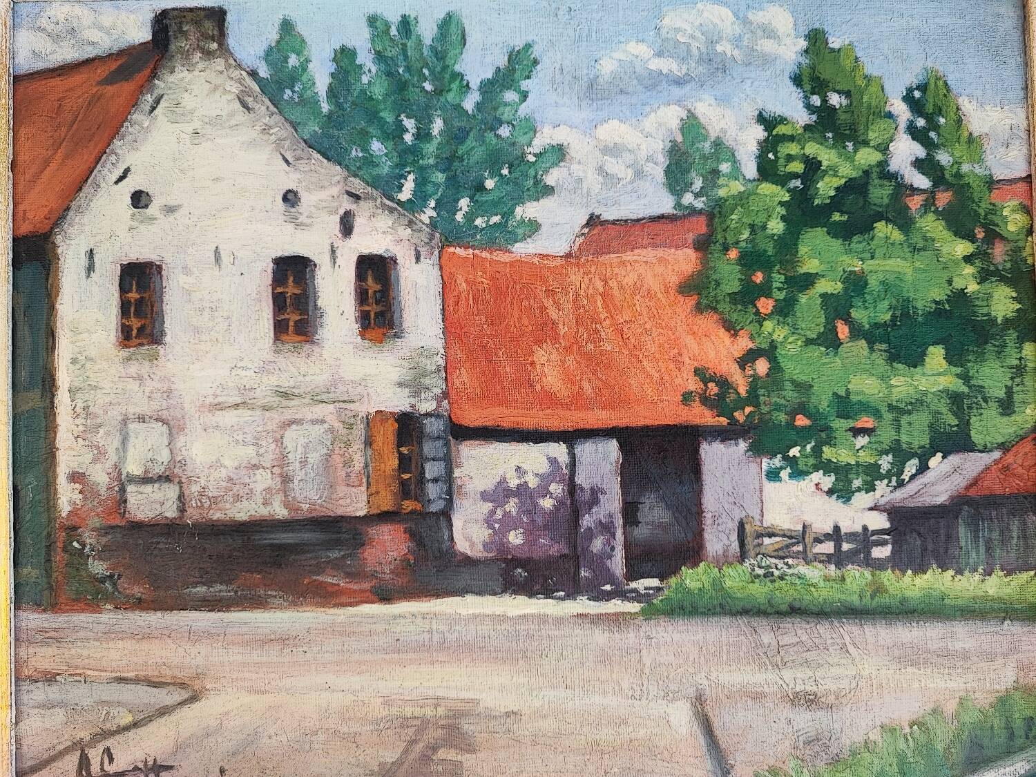 Oil painting - mas provençale