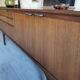 Vintage teak row 2m