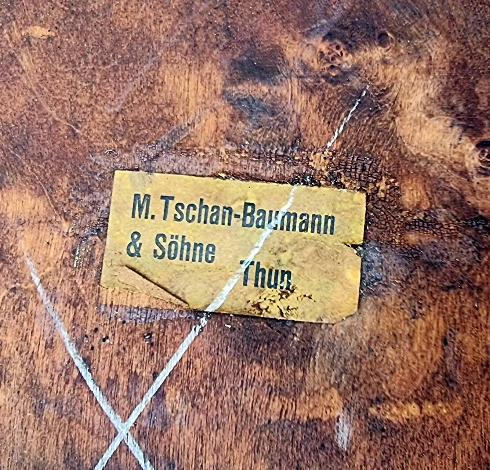 4 bistro chairs Tschan-Baumann Switzerland 1950s