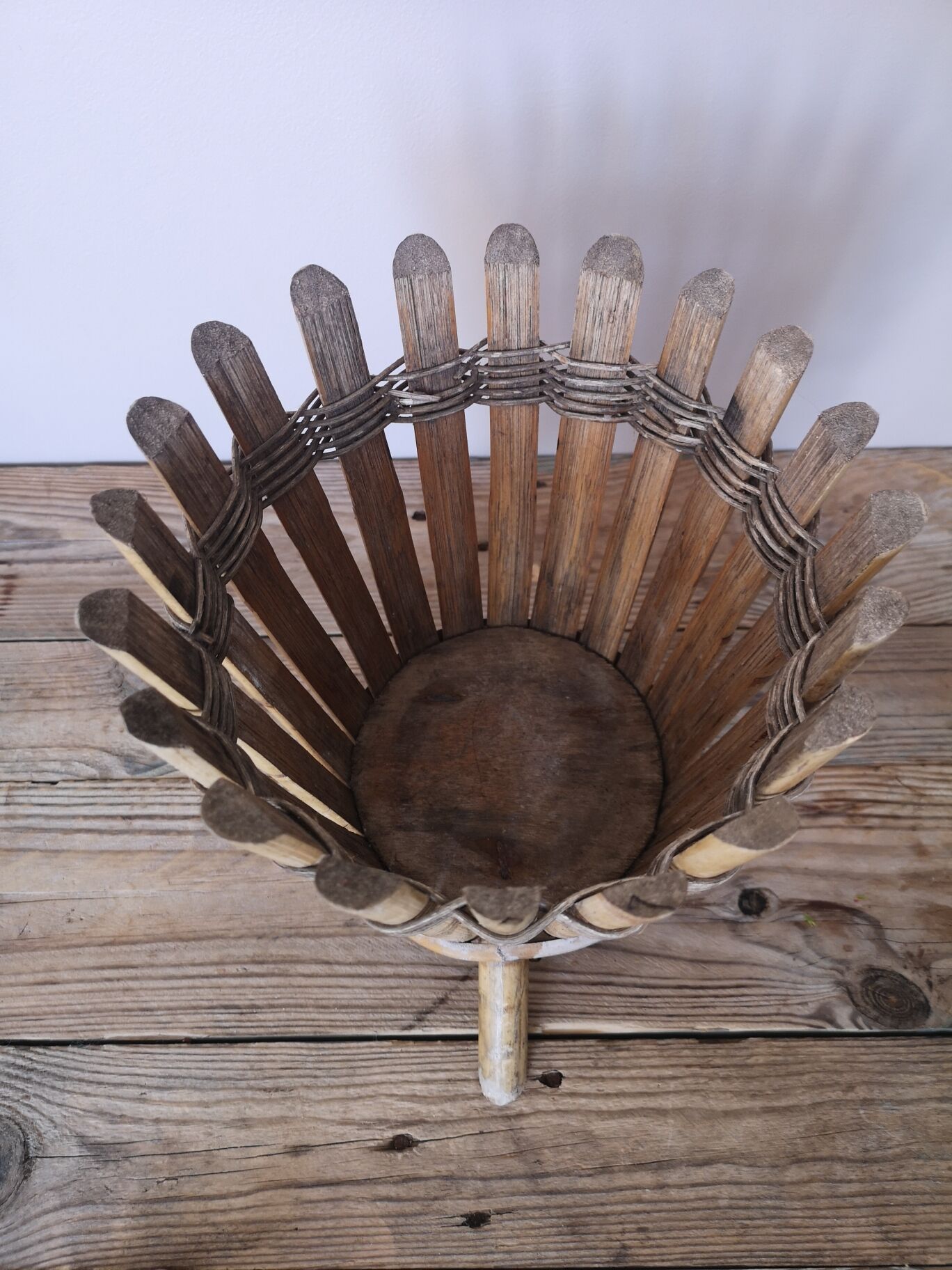 Pot cover, rattan flower holder