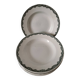 Set of 6 antique soup plates – Ironstone, circa 1900
