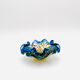 Coupe Murano – Bullicante - inclusion Or & Argent  – Circa 1960