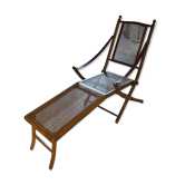 Wooden cane lounge chair