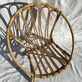 Children's rattan basket chair
