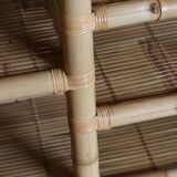 Spectacular vintage bamboo shelf