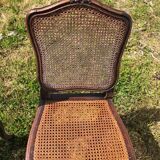 Old Louis XV caned chairs