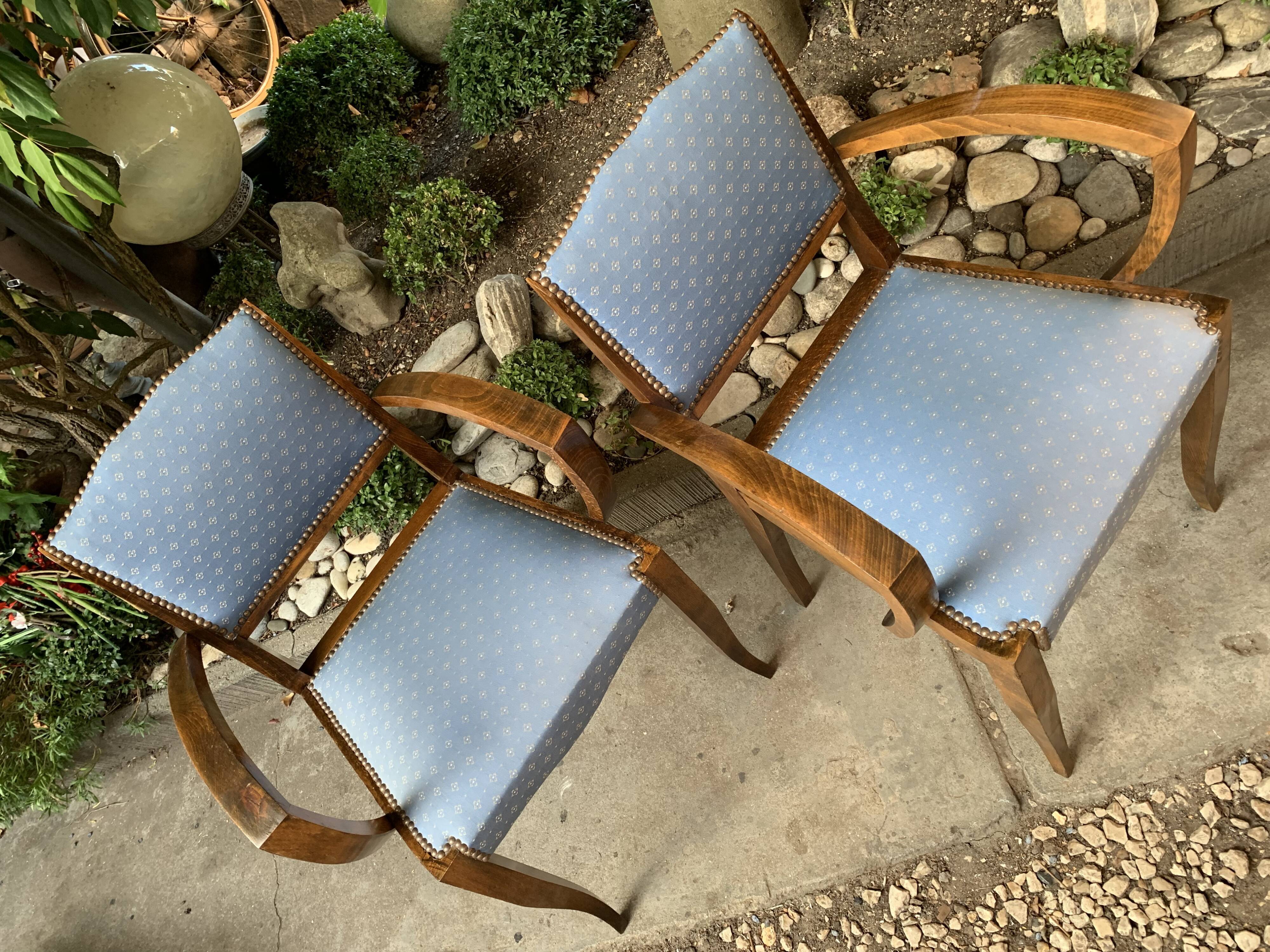 Art Deco bridge chairs