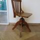 Rare American office chair - wooden - swivel - 50s/60s - child