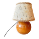 Lampe en bois pied boule