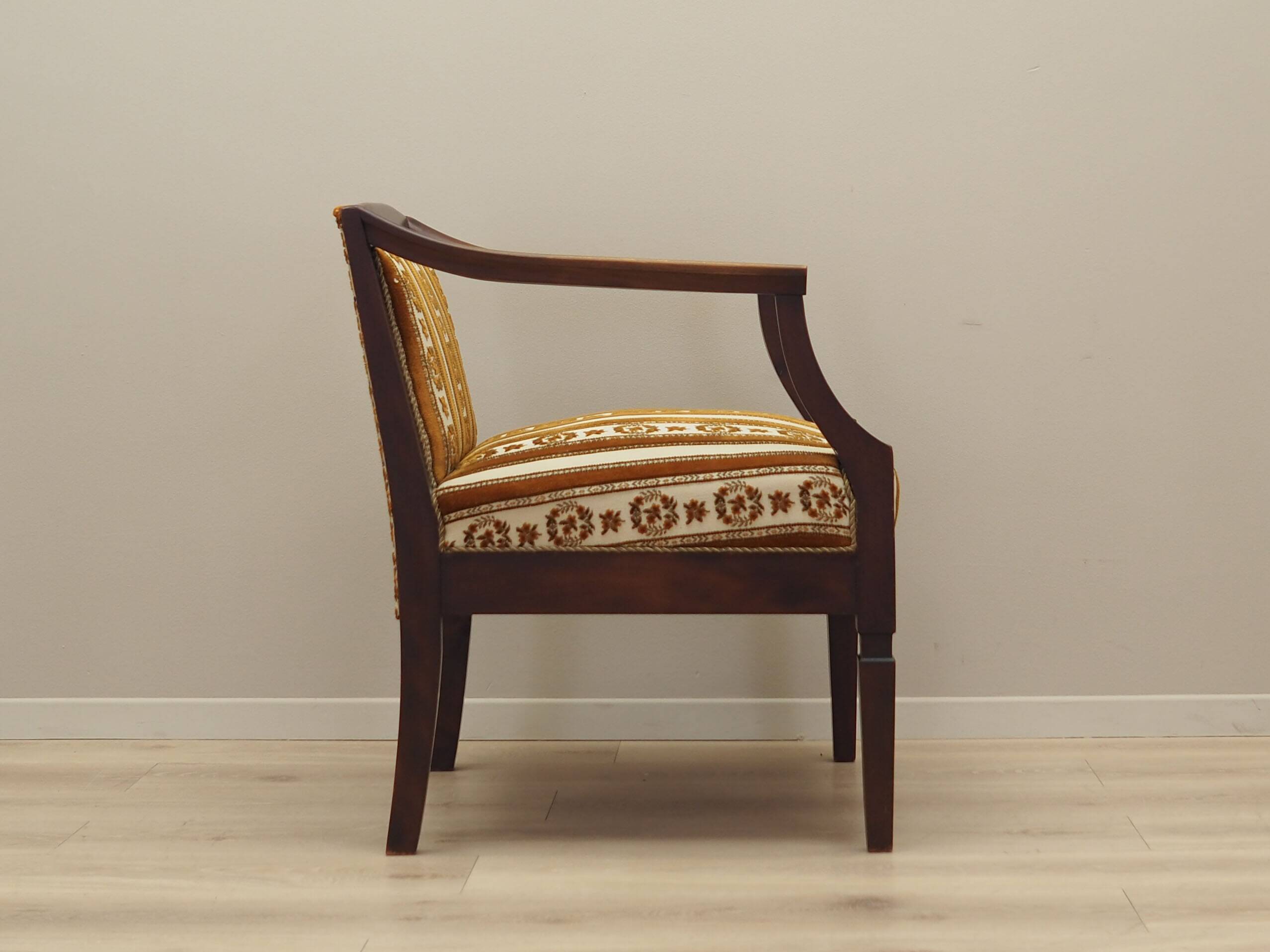 Mahogany armchair, Danish design, 1970s, production: Denmark