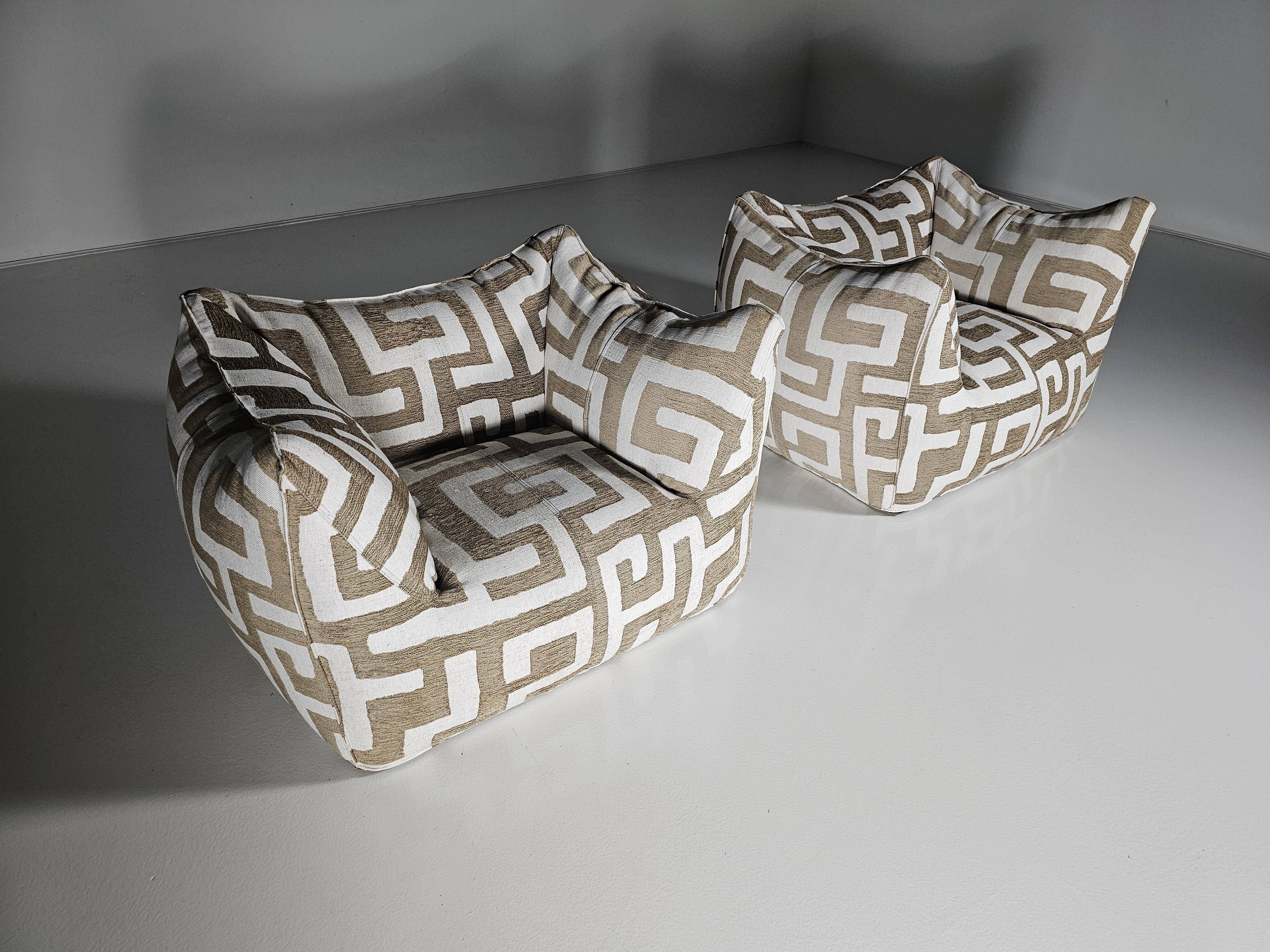 Lounge chairs Le Bambole by Mario Bellini for C&B Italia, 1970