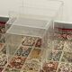 Set of 3 nesting tables in plexiglass.