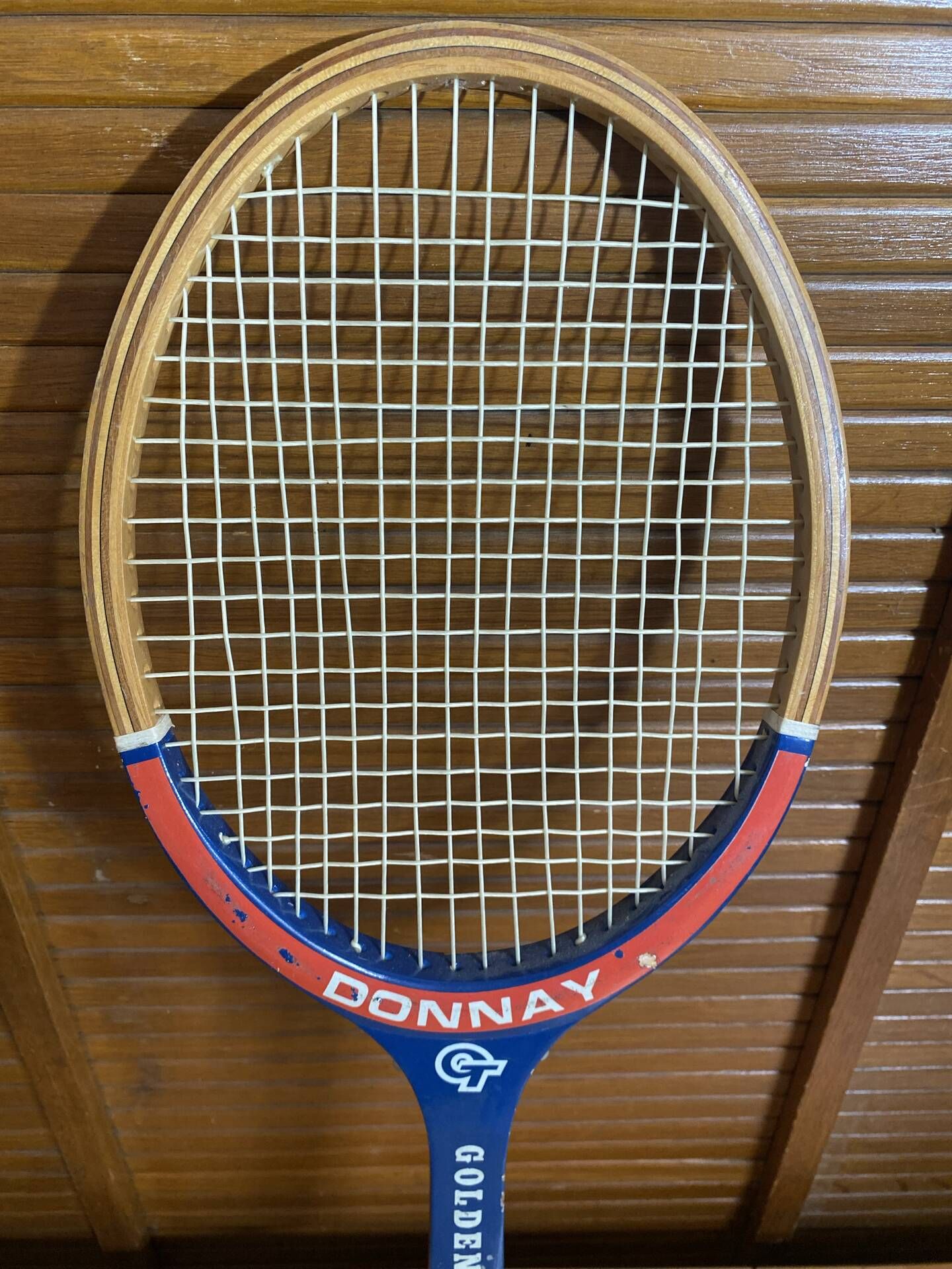 Vintage donnay wooden tennis racket + sports cover