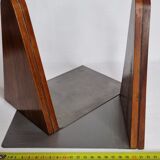 Pair of greenhouse books in wood and metal art deco, 21 cm