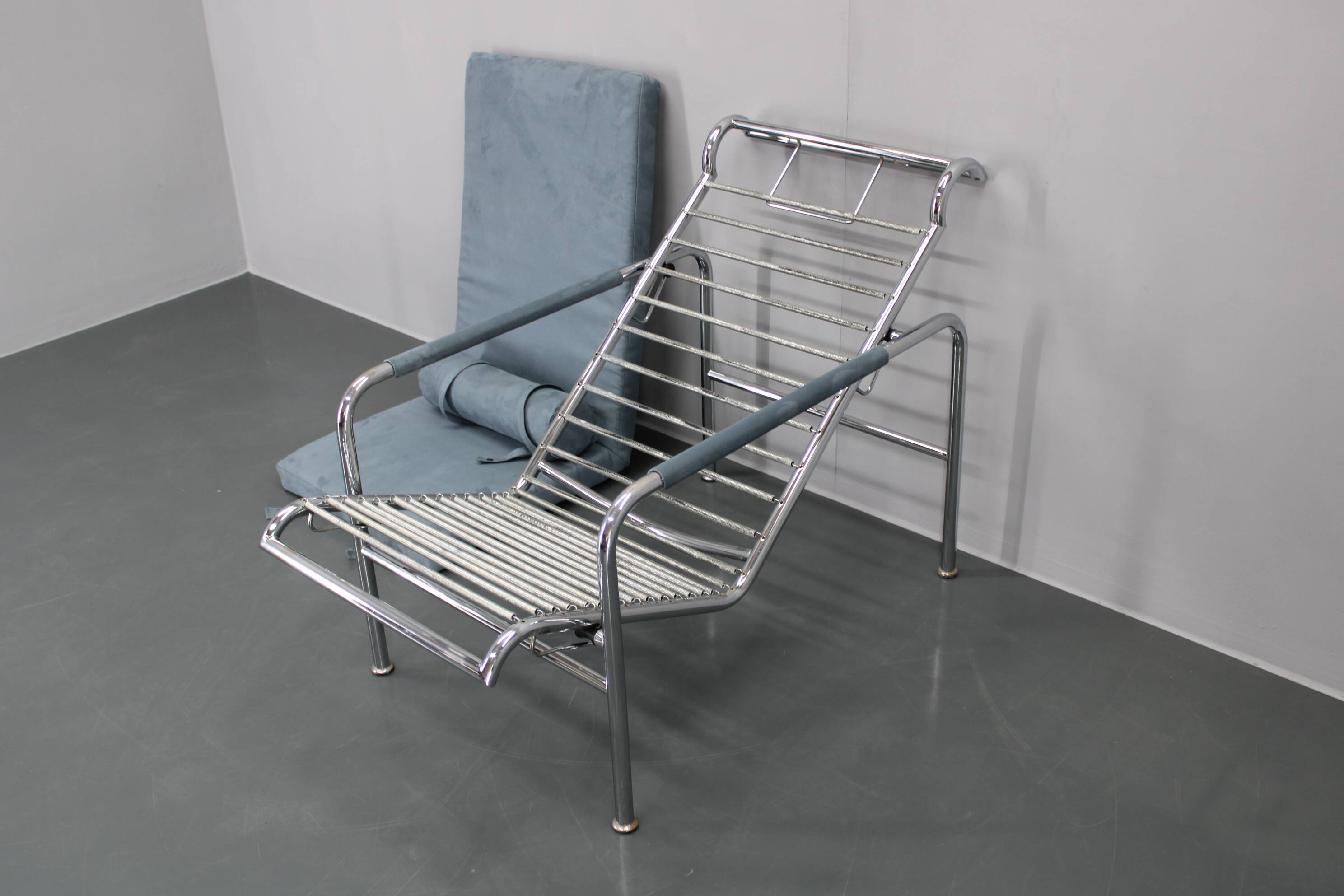 1980s Zanotta "Genni" Adjustable Lounge Chair, Italy