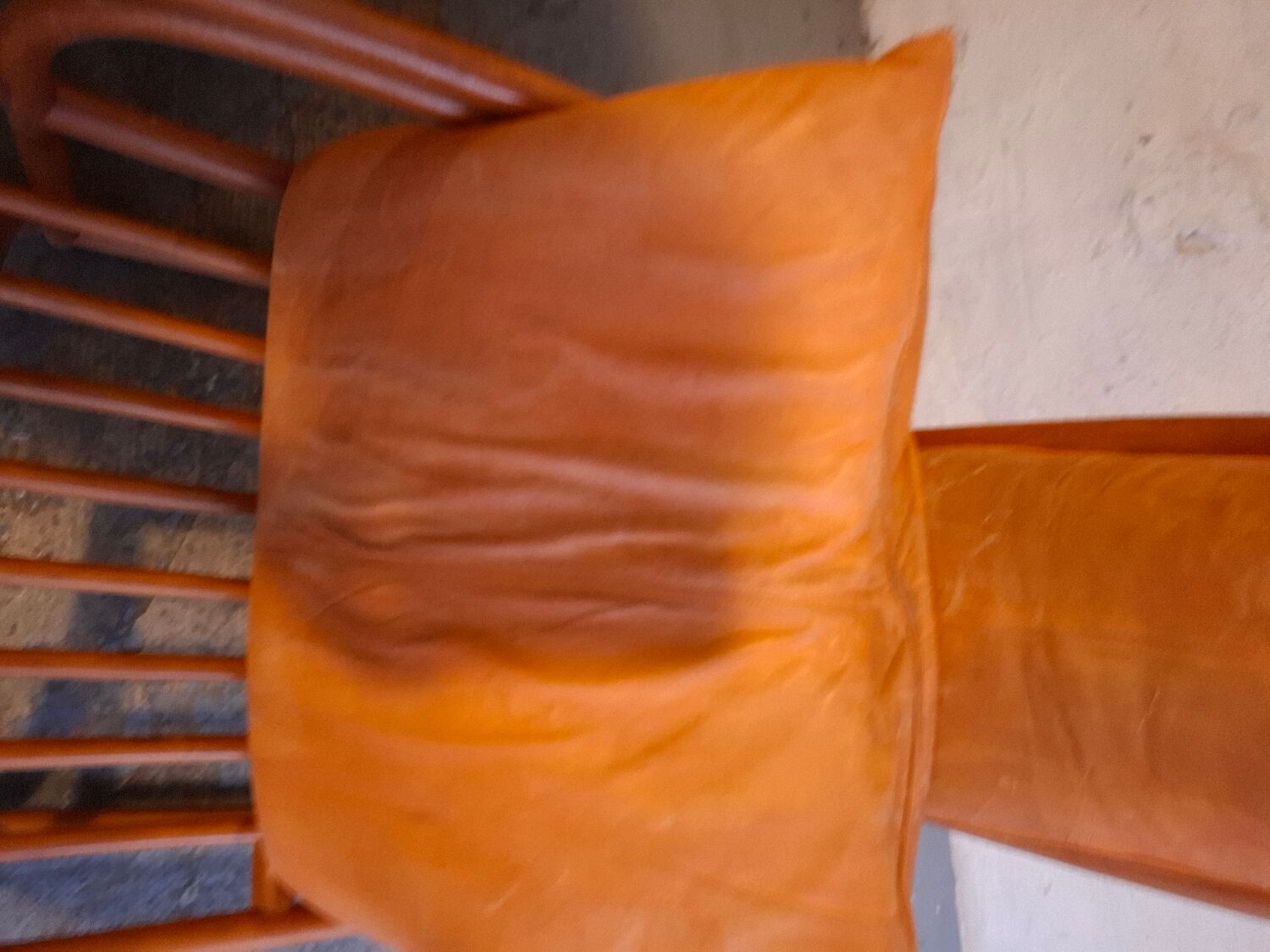 Set de fauteuils en bambou et cuir années 60'S