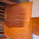 Set de fauteuils en bambou et cuir années 60'S