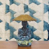 Vintage Scandinavian ceramic lamp Soholm 1950