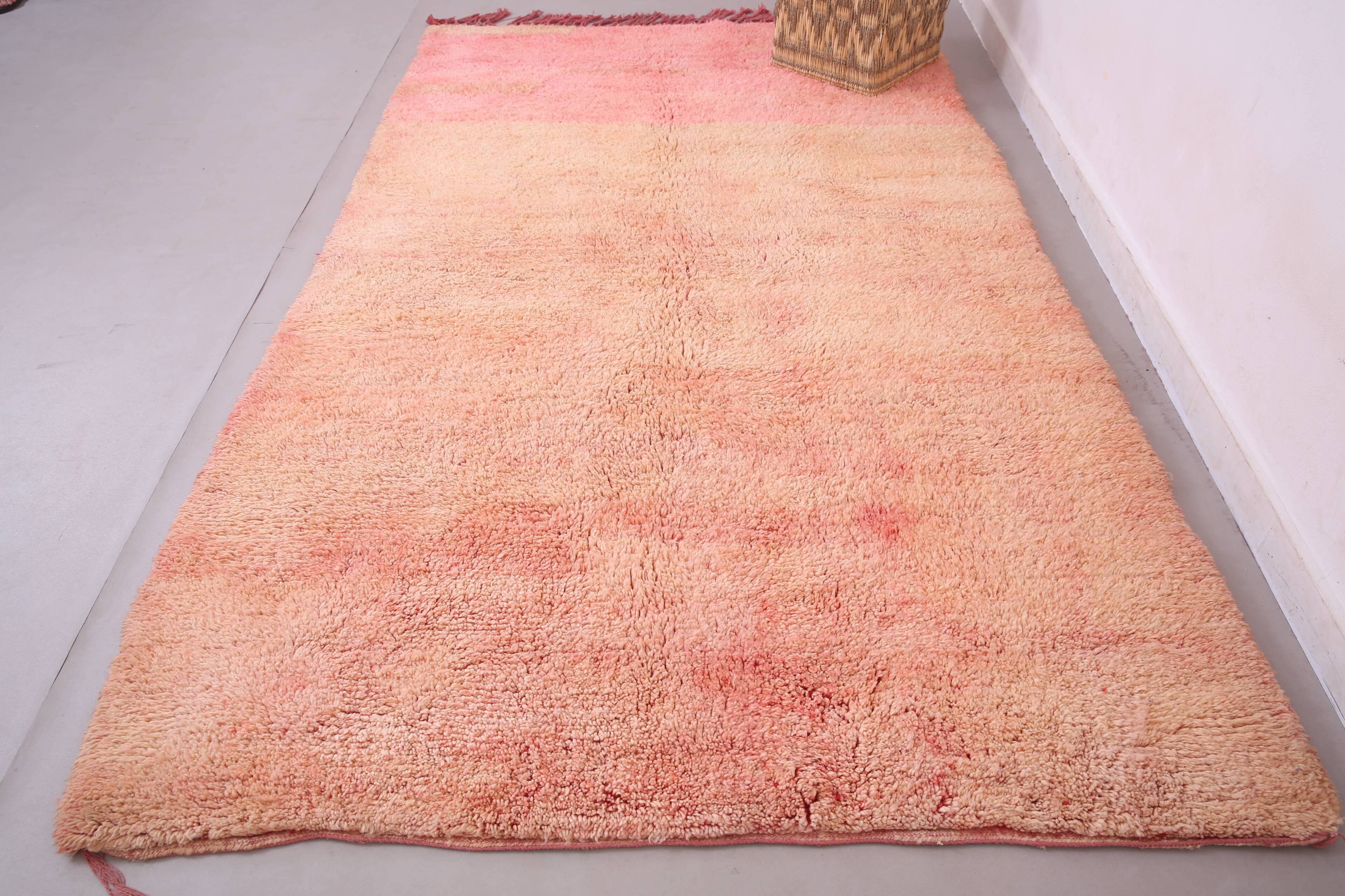 Peach Vintage Moroccan Rug 169 x 285 cm - Berber Wool Rug - Handmade Rug
