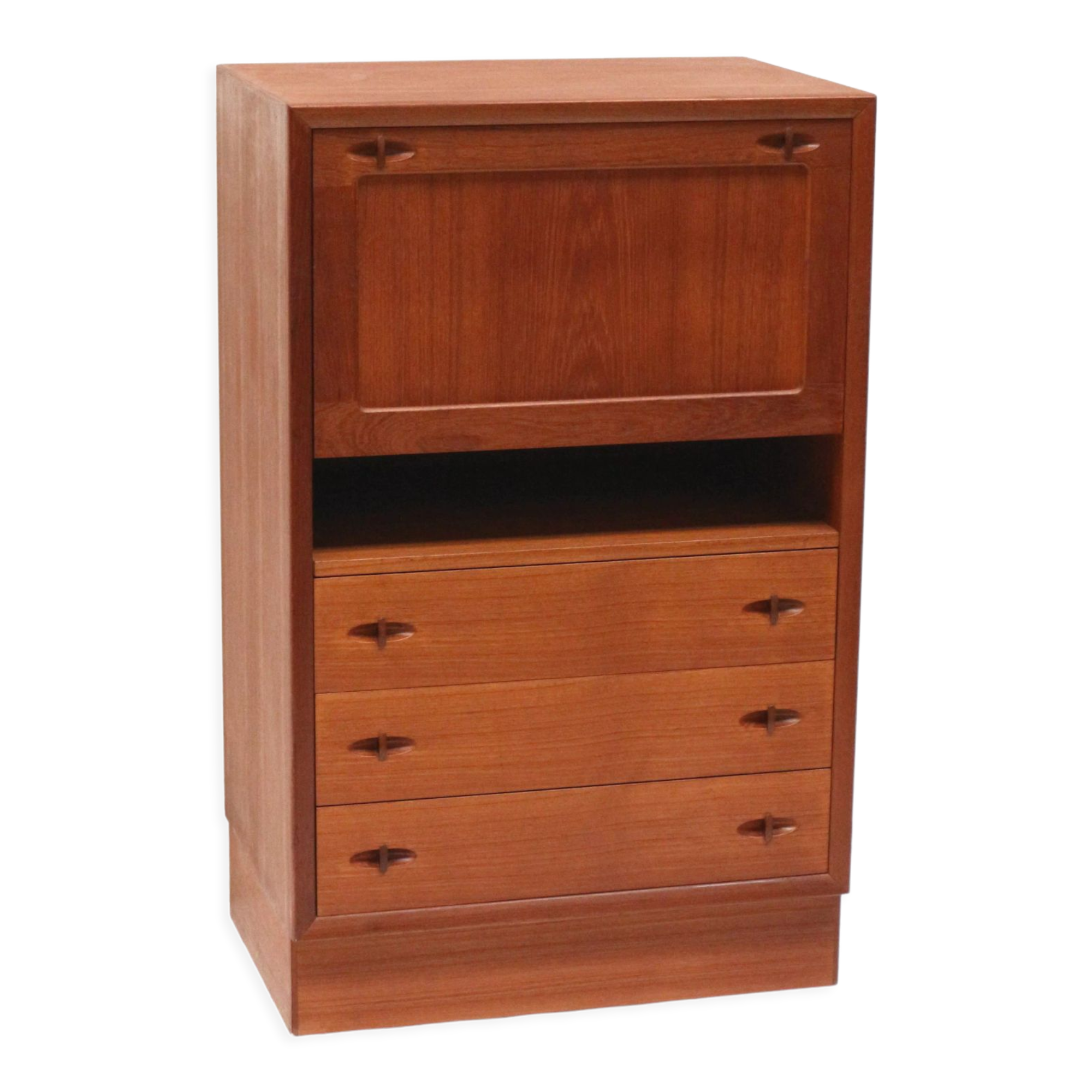 Vintage secretary desk designed by Henry W. Klein for Bramin made in the 1960s