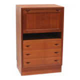 Vintage secretary desk designed by Henry W. Klein for Bramin made in the 1960s