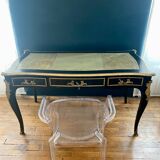 Bureau Louis XV  en bois noirci