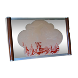 Vintage mirror tray