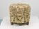 Art Deco Floral Tapestry Stool, Tabouret, Pouf, Ottoman, Vienna, Austria, 1