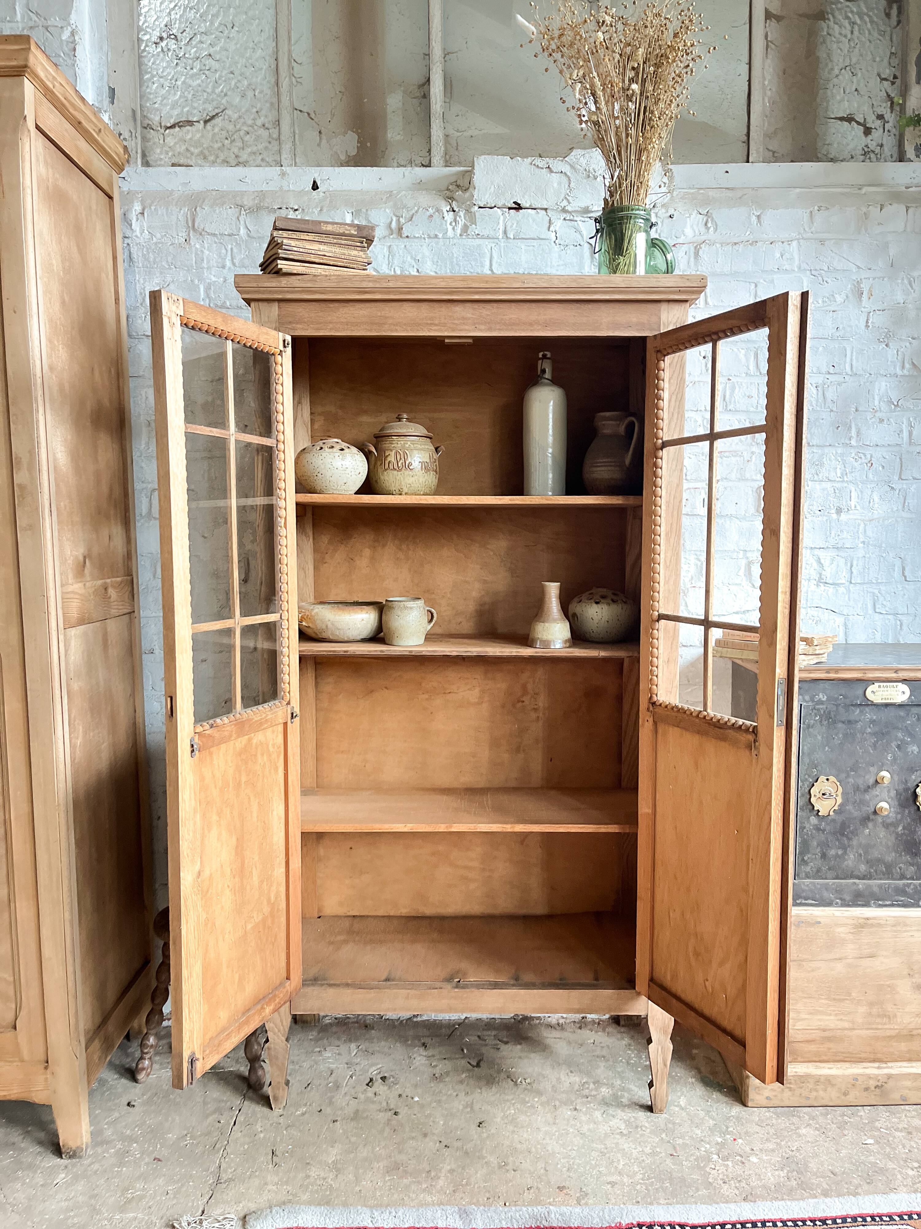 Old glass cabinet