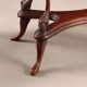 Small antique coffee table made of fruitwood and rosewood, 20th century.