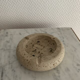 Vintage round stone ashtray