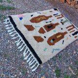 Handwoven Moroccan rug 3x2 m