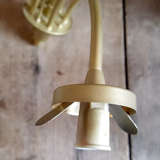 Tulip and spike chandelier with 4 fires 60s