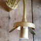 Tulip and spike chandelier with 4 fires 60s