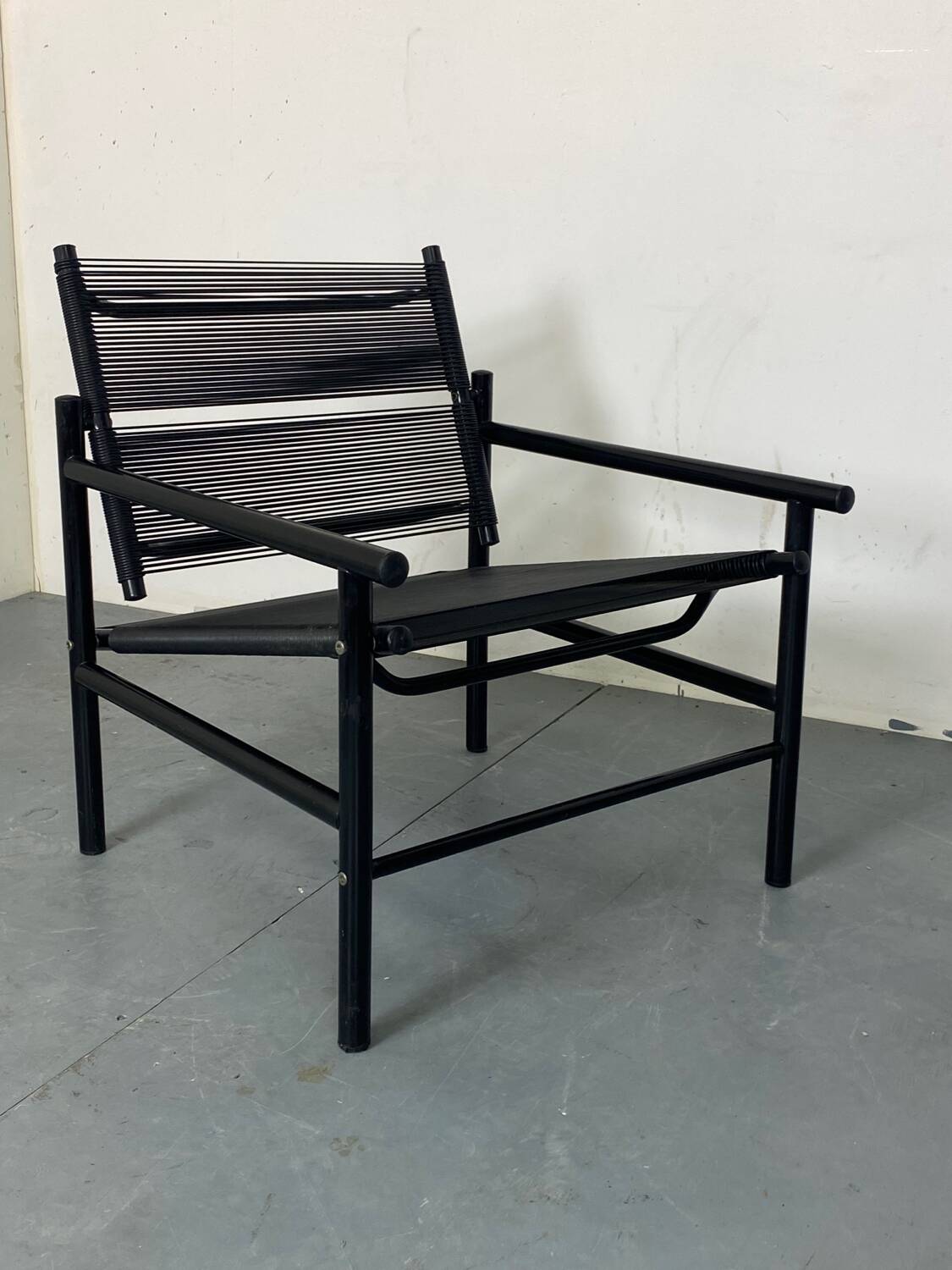 Italian Spaghetti Easy Chair from Fly Line, Italy, 1980s