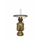 Green opaline kerosene lamp