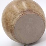 Ball lamp in beige and brown sandstone, 60s ceramic