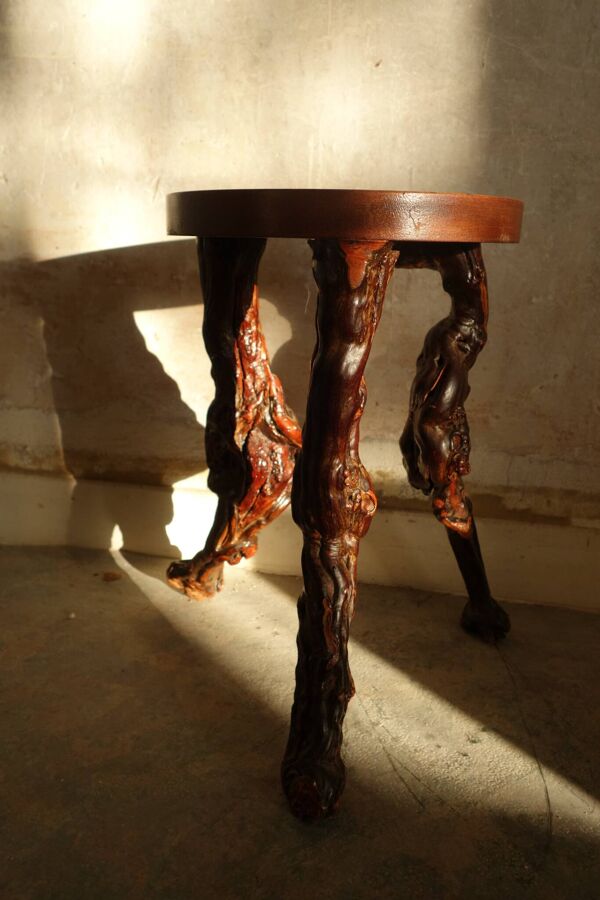 Tabouret vintage pied de vigne
