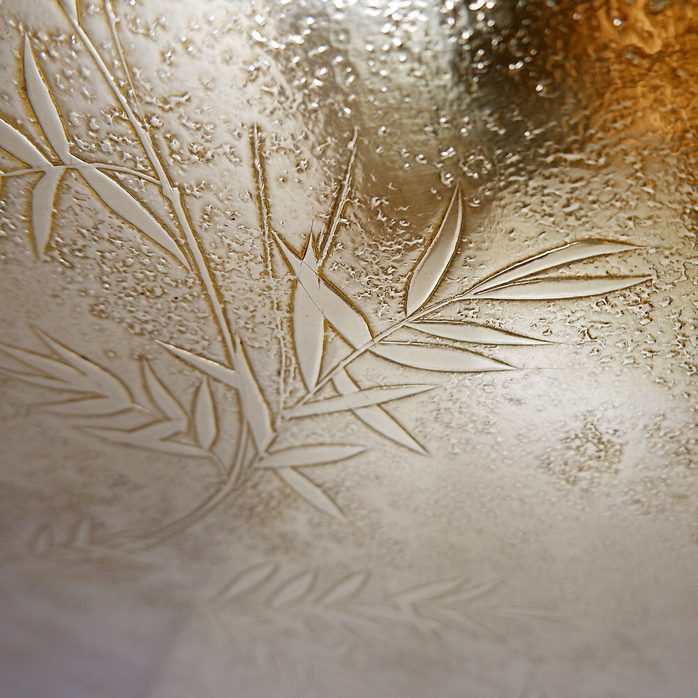 Brass coffee table engraved in the style of Christian Krekels, Belgium 1977.