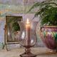 Vintage glass bubble photophore in pale amethyst, Biot style, 1970-1980.