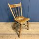 Set of four painted Dutch kitchen chairs.