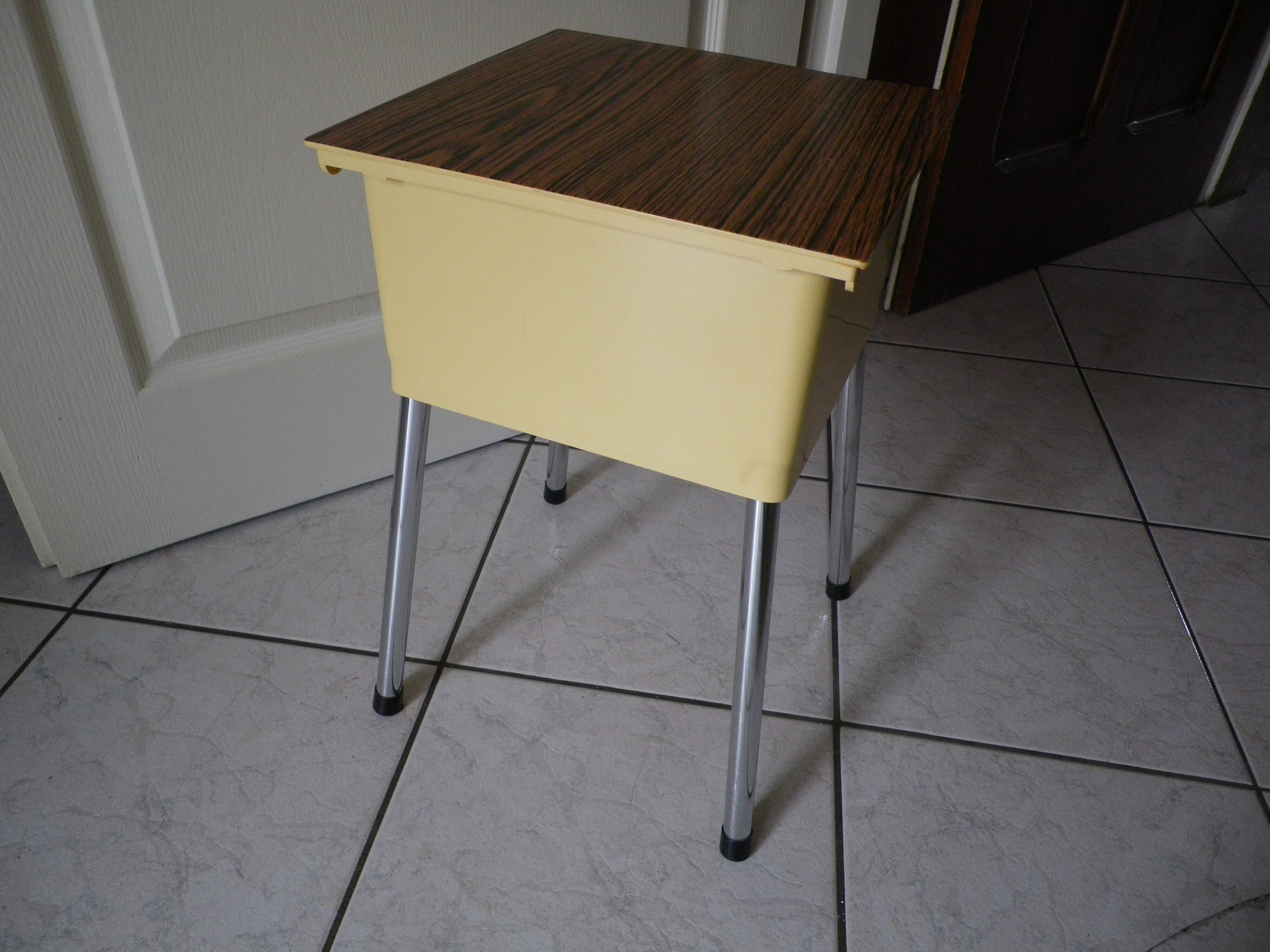 Vintage stool with storage box -1960s