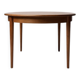 Vintage Scandinavian extendable round table P. Jeppesens Møbelfabrik