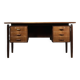 Mid-Century Danish Scandinavian Modern Teak Bilateral Desk with Drawers, 1960s