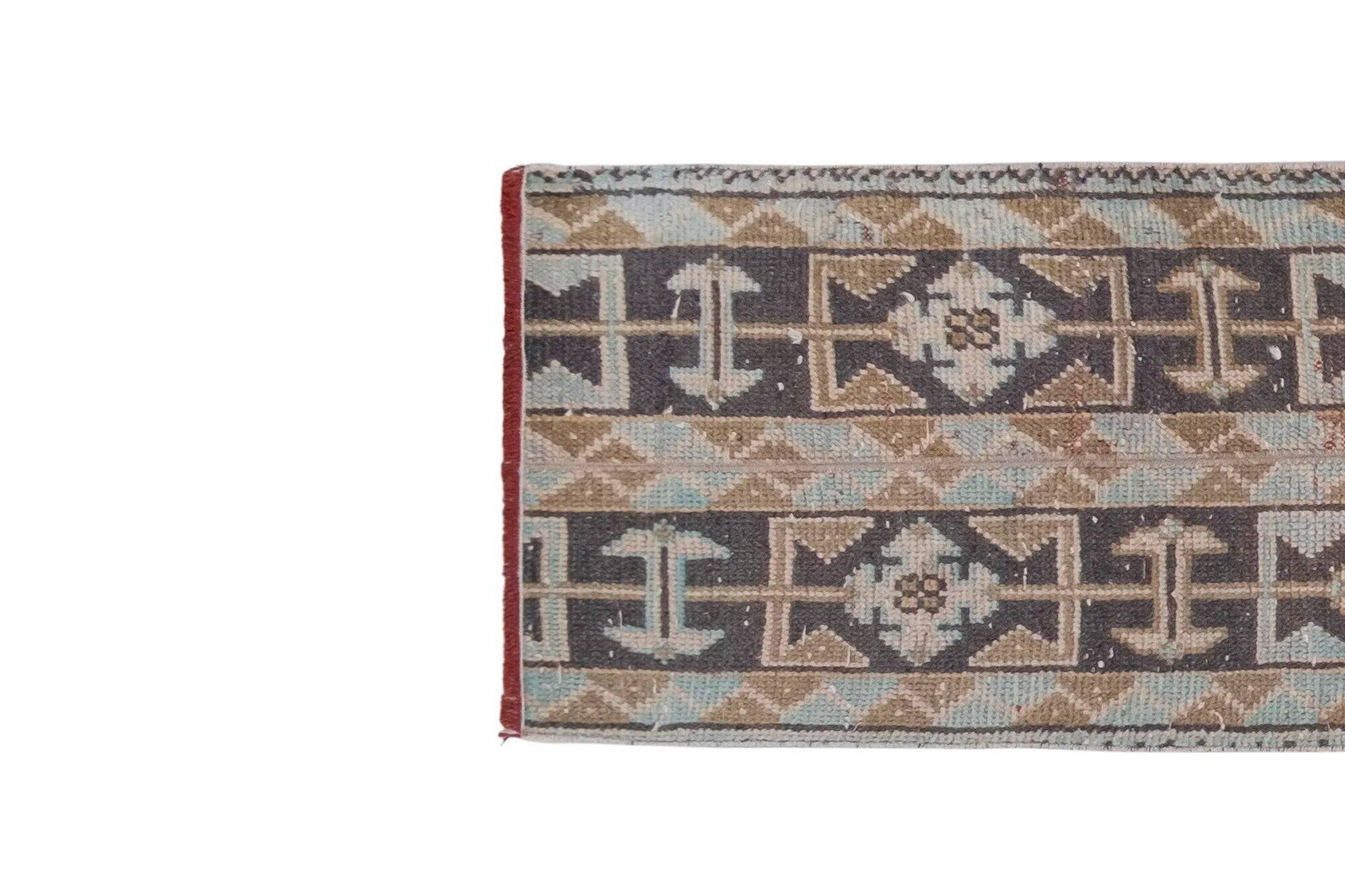 Vintage Turkish hallway rug 49x291 cm