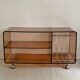 Hifi furniture in vintage smoked plexiglass 70's