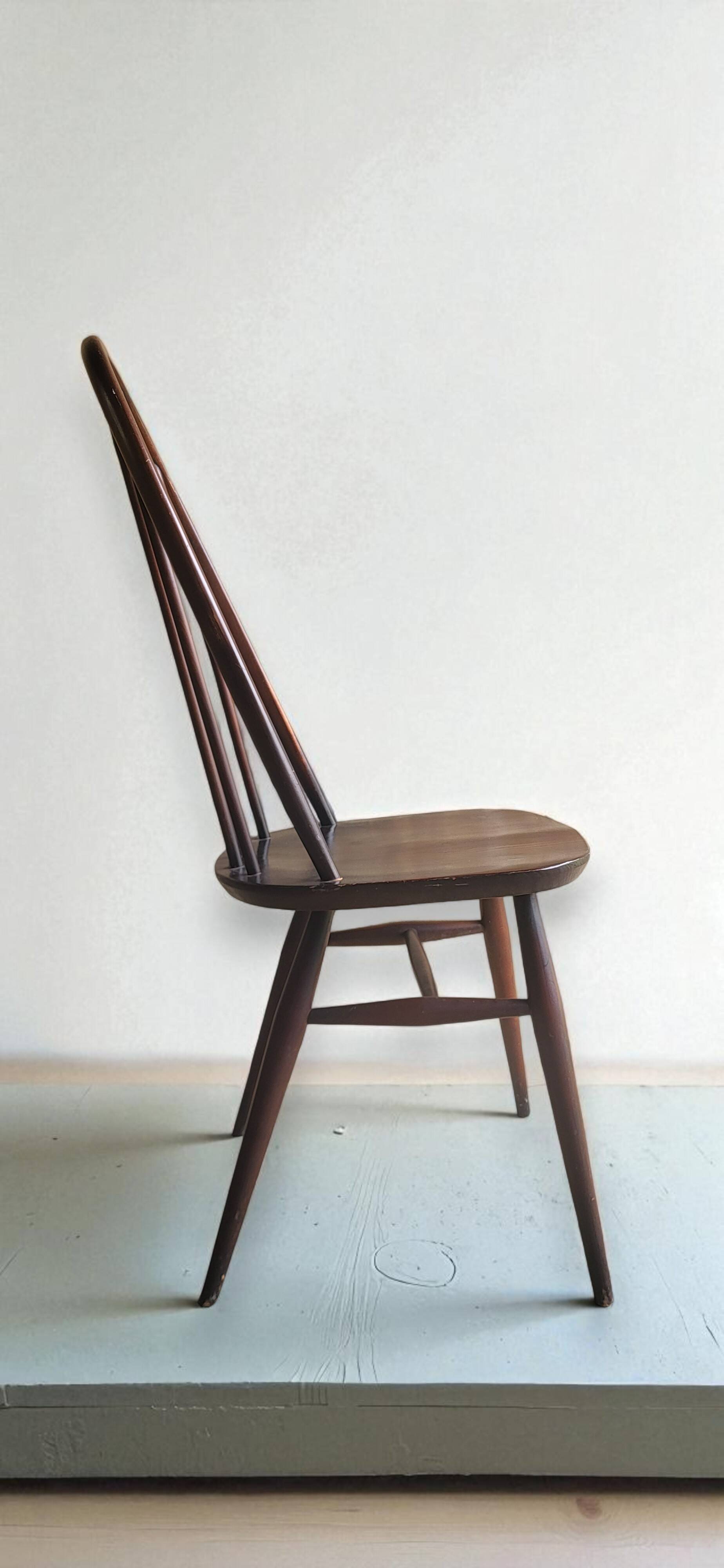 6 Quaker Windsor chairs / armchairs, Ercol 1950s